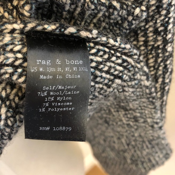 Reg & Bone wool heather grey sweater, US XS - Picture 6 of 7
